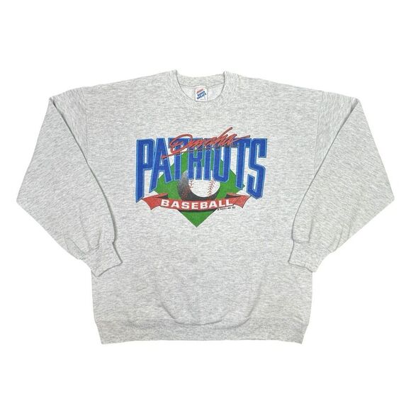 Vintage Jerzees 1992 Omaha Patriots Baseball Crew Neck Sweatshirt - Size XXL - Picture 1 of 7